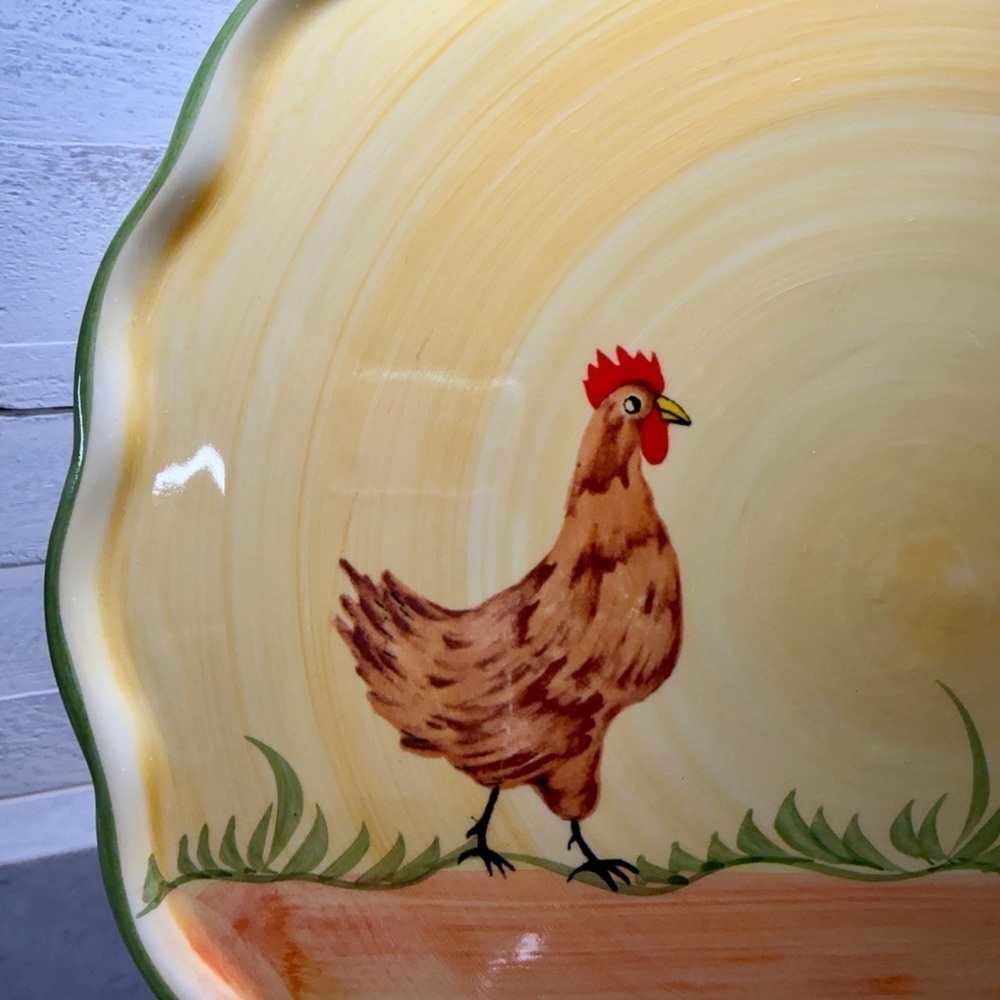 ANTONIO ROSA, HAND-PAINTED, “MR. ROOSTER AND GIRLS”. - Picture 2 of 10